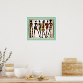 Kulturthemen in der Kunst Poster (Küche)