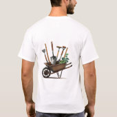 Kulturträume: Rustikaler T - Shirt der Rollkarren  (Rückseite)