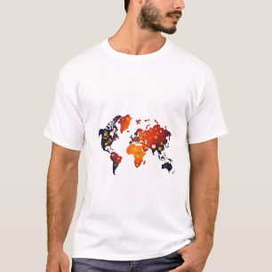 Kulturweltkarte T-Shirt