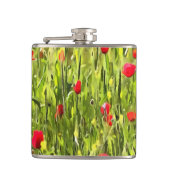 Kulturwiese Mohnlandschaft Flachmann (Vorderseite)