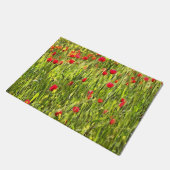 Kulturwiese Mohnlandschaft Fußmatte (Schrägansicht)