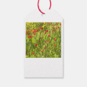 Kulturwiese Mohnlandschaft Geschenkanhänger (Rückseite)