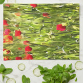 Kulturwiese Mohnlandschaft Handtuch (Gefaltet)