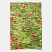 Kulturwiese Mohnlandschaft Handtuch (Vertikal)