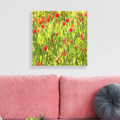 Kulturwiese Mohnlandschaft Leinwanddruck (Insitu (Wohnzimmer))