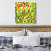 Kulturwiese Mohnlandschaft Leinwanddruck (Insitu (Schlafzimmer))
