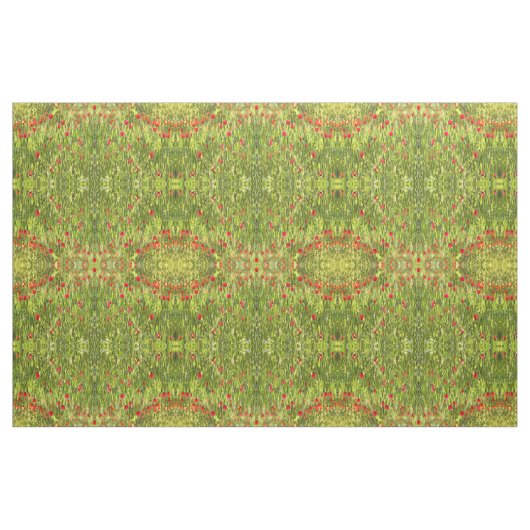 Kulturwiese Mohnlandschaft Stoff (Fat Quarter (45,7 x 55,9 cm))