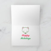 Kuma-chan Holiday Feiertagskarte (Innenseite)