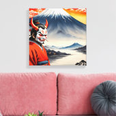 Kumadori Kabuki 2 Leinwanddruck (Insitu (Wohnzimmer))