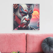 Kumadori Kabuki 2 Leinwanddruck (Insitu (Wohnzimmer))