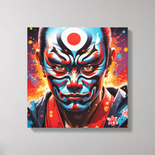 Kumadori Kabuki 4 Leinwanddruck
