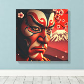 Kumadori Kabuki Leinwanddruck (Insitu (Holzboden))