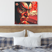 Kumadori Kabuki Leinwanddruck (Insitu (Schlafzimmer))