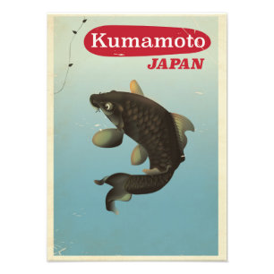 Kumamoto Japan Vintage-Reiseposter Fotodruck