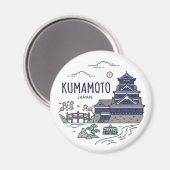 Kumamoto Magnet (Vorderseite/Rückseite)