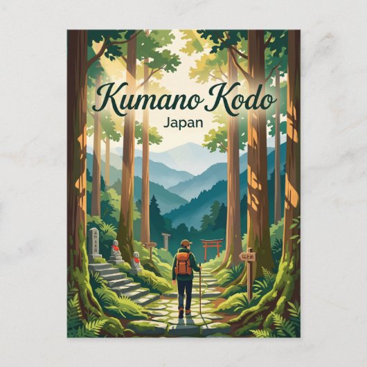 Kumano Kodo Japan Postkarte (Vorderseite)