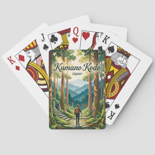 Kumano Kodo Japan Spielkarten (Rückseite)