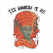 Kumari - Die Göttin in mir Aufkleber (Vorderseite)