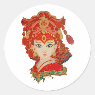 Kumari Runder Aufkleber