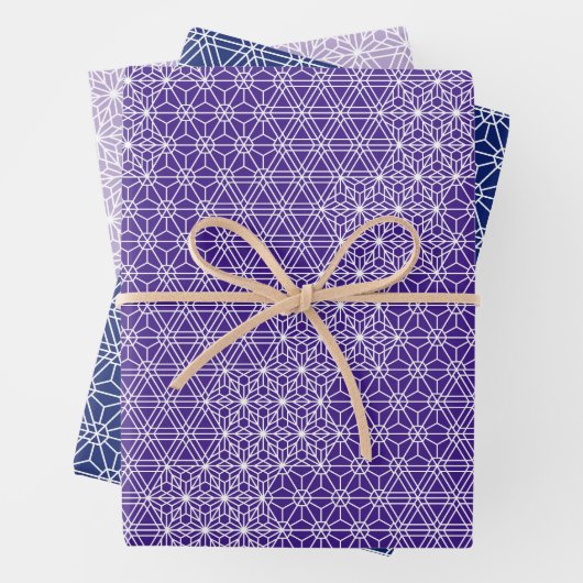 KUMIKO | Japanese Traditional Pattern Geschenkpapier Set (Beispiel)