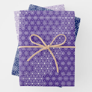 KUMIKO Japanisches traditionelles Muster Geschenkpapier Set
