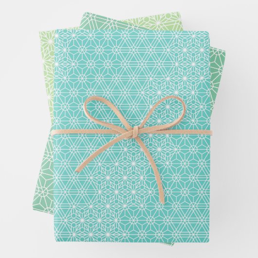 KUMIKO | Traditionelles japanisches Muster Geschenkpapier Set (Beispiel)