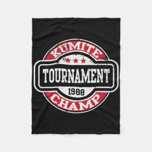 Kumite Champion Martial Arts Kung Fu Karate Kino Fleecedecke
