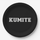 Kumite Pappteller (Vorderseite)
