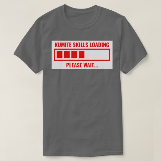 Kumite skills loading Karate Red T-Shirt (Design vorne)
