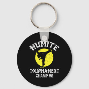 Kumite-Turnier-Champ Vintage-Markenkunst Karate Schlüsselanhänger
