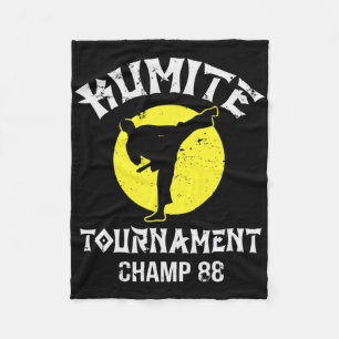 Kumite-Turnier-Champ Vintage Martial Arts Karate Fleecedecke
