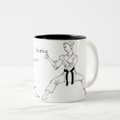 Kumite Zweifarbige Tasse (VorderseiteRechts)