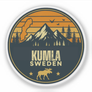 Kumla, Schweden Sverige Aufkleber
