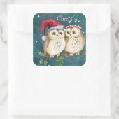 Kummer aus dem Weihnachtslied Quadratischer Aufkleber (Tasche)