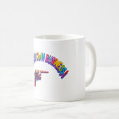 Kümmer dich um deinen eigenen Kram Becher Kaffeetasse (VorderseiteRechts)