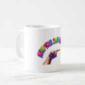 Kümmer dich um deinen eigenen Kram Becher Kaffeetasse (Vorderseite Links)