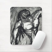 Kummer und Depression Zeichnend Kohle Mousepad (Mit Mouse)