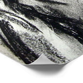 Kummer und Depression Zeichnend Kohle Poster (Ecke)