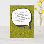 Kummer und Wodka-lustige Gruß-Karte Karte (Gelbe Blume)