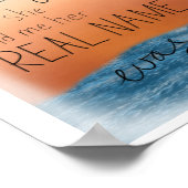 Kummer und Zorn Zitat Blumendruck Poster (Ecke)