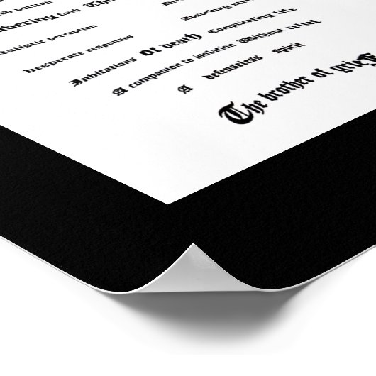 Kummerbruder Poster (Ecke)