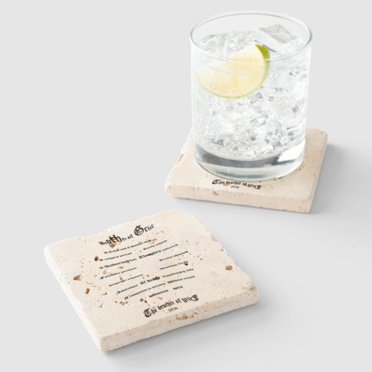 Kummerbruder Steinuntersetzer (Seitenansicht)