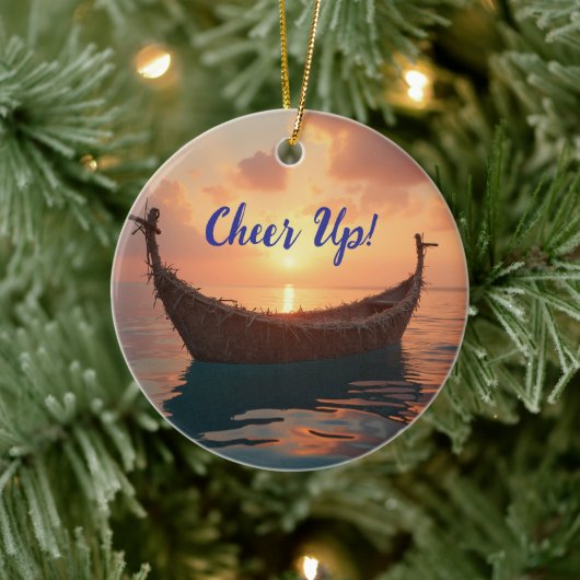 Kümmere dich! Keramik-Ornament Keramik Ornament (Baum)