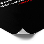 Kümmere dich nicht um dich, ich Wollte einfach dei Poster (Ecke)