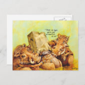 Kümmere dich! postkarte (Vorne/Hinten)