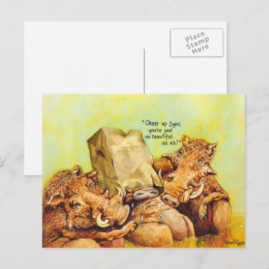 Kümmere dich! postkarte (Vorne/Hinten)