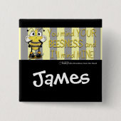 Kümmere dich um deine Biene! Button (Vorderseite)