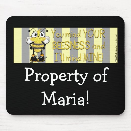 Kümmere dich um deine Biene! Mousepad (Vorne)