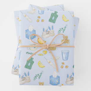 Kümmere dich um deinen kranken Tag - Gute Besserun Geschenkpapier Set