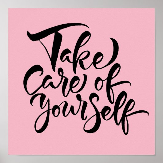 Kümmere dich um dich selbst poster (Vorne)